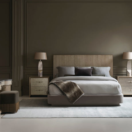 Gray Minimalist Bed | Caracole Dream Chaser