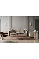 Travertine Modern End Table | Caracole Sun And Moon | Oroa.com