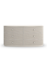 Cream Linen 6-Drawer Dresser | Caracole Lyon | Oroa.com
