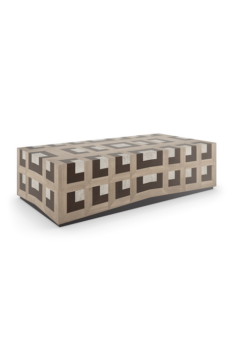 Parquet Rectangular Coffee Table | Caracole Illusion | Oroa.com