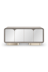 Mirrored 4-Door Media Unit | Caracole Aero | Oroa.com