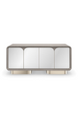 Mirrored 4-Door Media Unit | Caracole Aero | Oroa.com