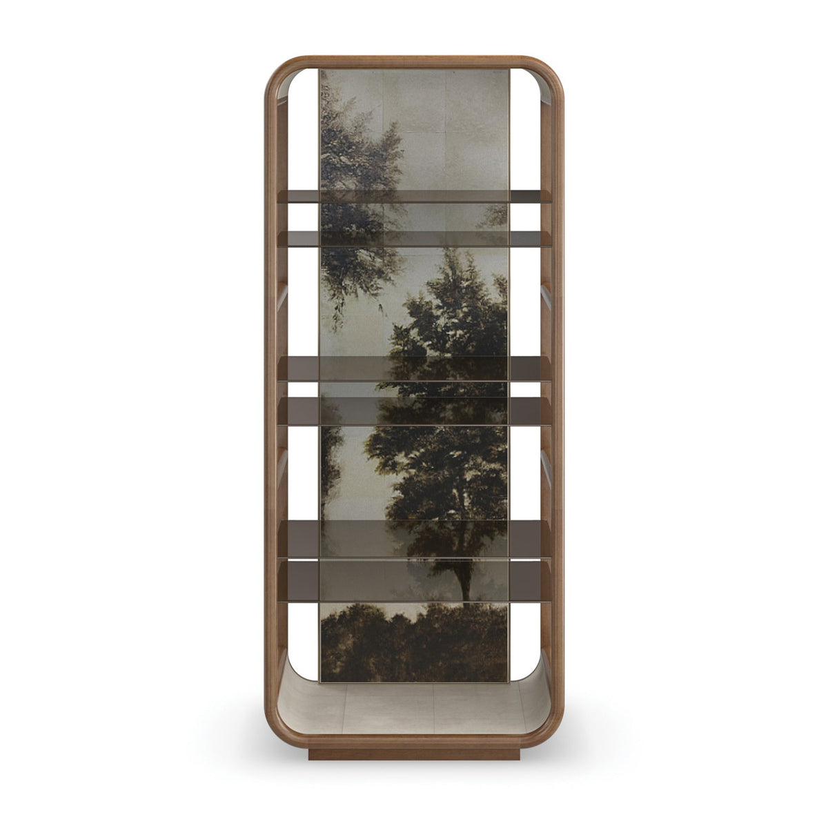 Gold Wooden Framed Bookcase | Caracole Fairmont