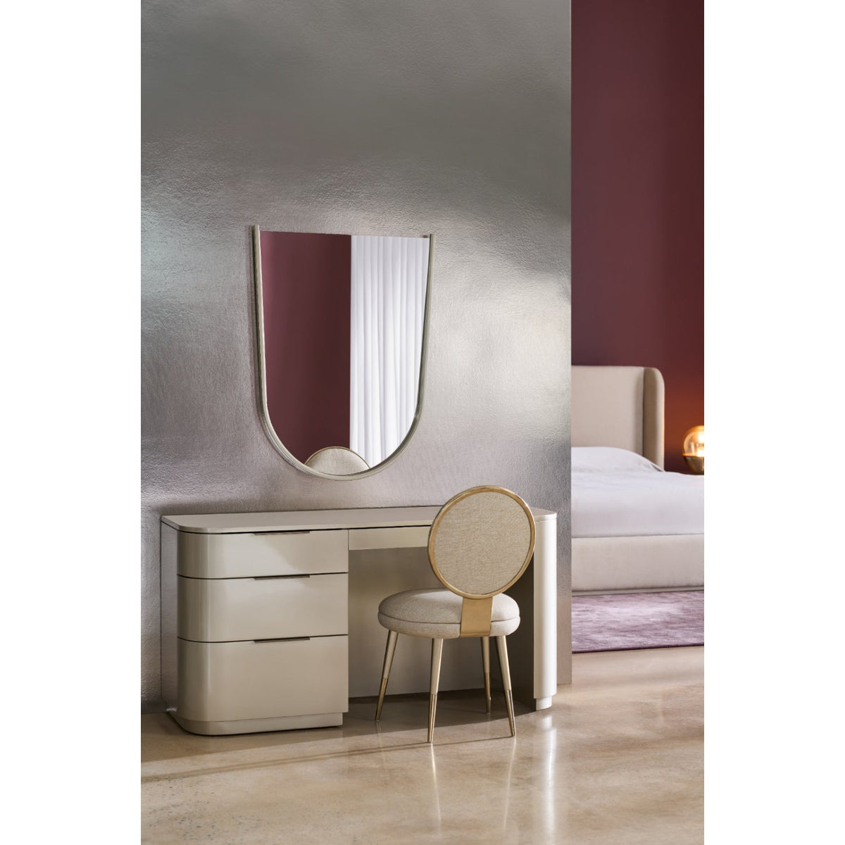 Silver Arched Mirror | Caracole Oblique