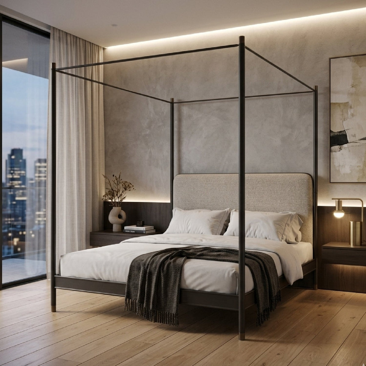 Bronze Canopy Bed | Caracole Campaign