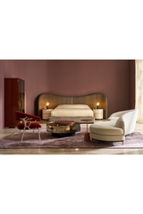 Taupe Velvet Bed | Caracole Clio | Oroa.com
