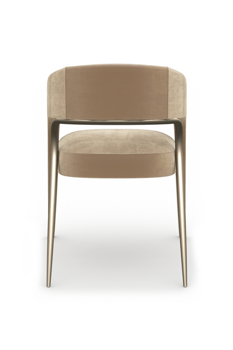 Open-Back Velvet Dining Chair | Caracole Gazelle | Oroa.com