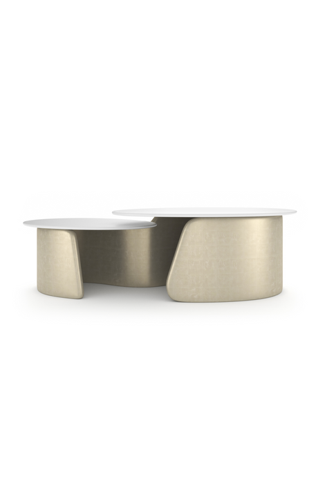 Frosted Glass Tops Cocktail Table | Caracole Bauble | Oroa.com