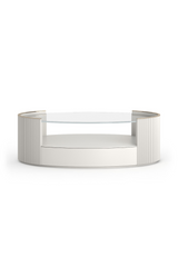 Glass Top Oval Coffee Table | Caracole Love | Oroa.com