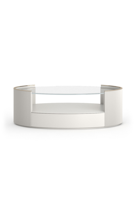 Glass Top Oval Coffee Table | Caracole Love | Oroa.com