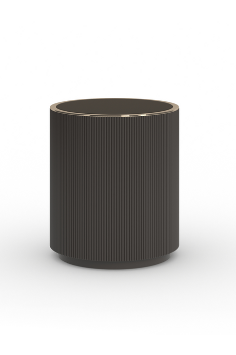 Glass Top Barrel End Table | Caracole Love | Oroa.com