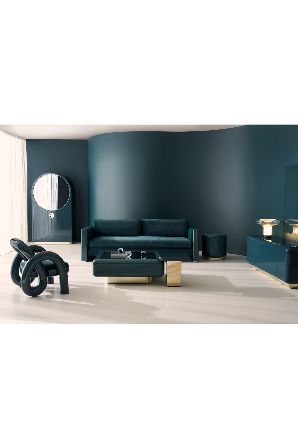 Glossy Square Accent Table | Caracole Gelee | Oroa.com