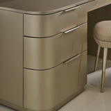 Silver 3-Drawer Desk | Caracole Oblique