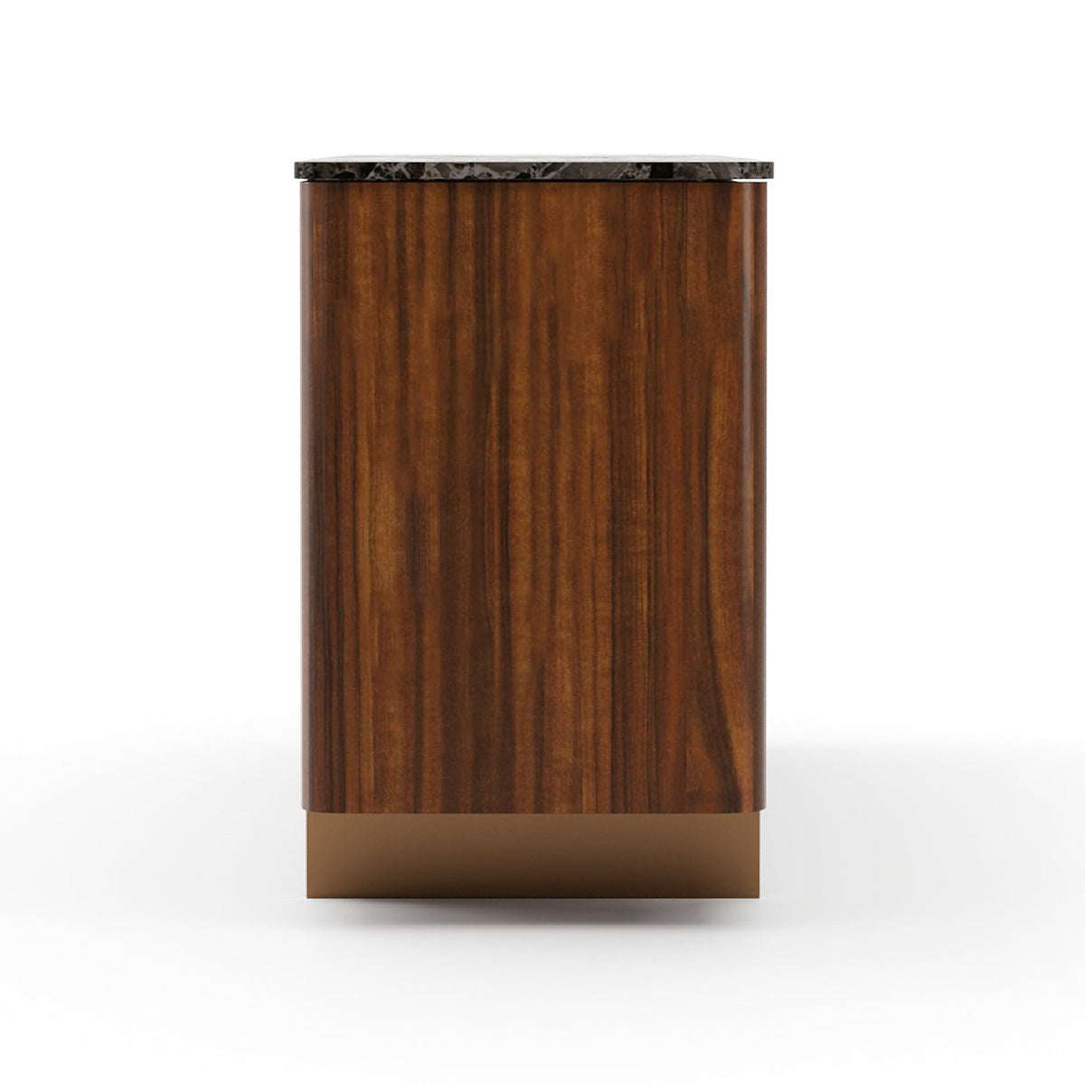 Smoked Walnut 4-Door Sideboard | Caracole Altura