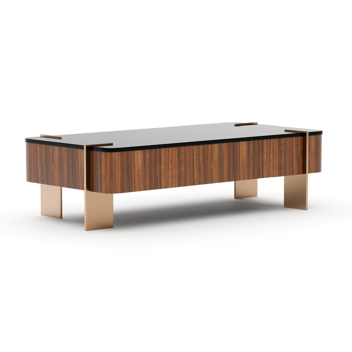 Rectangular Walnut Cocktail Table | Caracole Altura