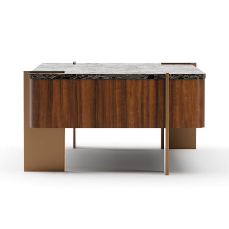 Rectangular Walnut Cocktail Table | Caracole Altura