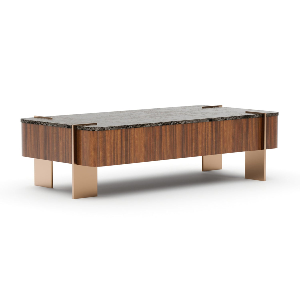 Rectangular Walnut Cocktail Table | Caracole Altura