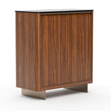 Smoked Walnut 2-Door Cabinet | Caracole Altura