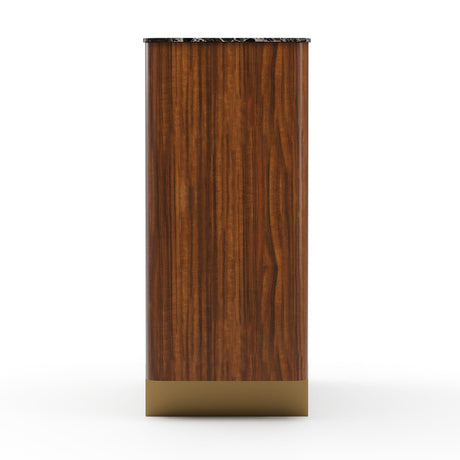 Smoked Walnut 2-Door Cabinet | Caracole Altura