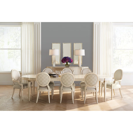 Modern furniture - White Round-Back Dining Chairs (2) - www.oroa.com