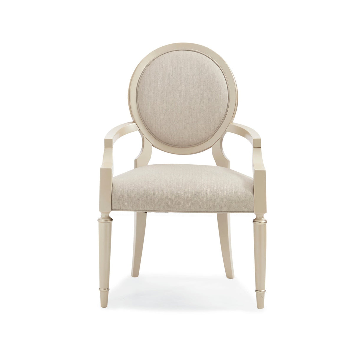 Modern furniture - White Round-Back Dining Chairs (2) - www.oroa.com