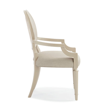 Modern furniture - White Round-Back Dining Chairs (2) - www.oroa.com