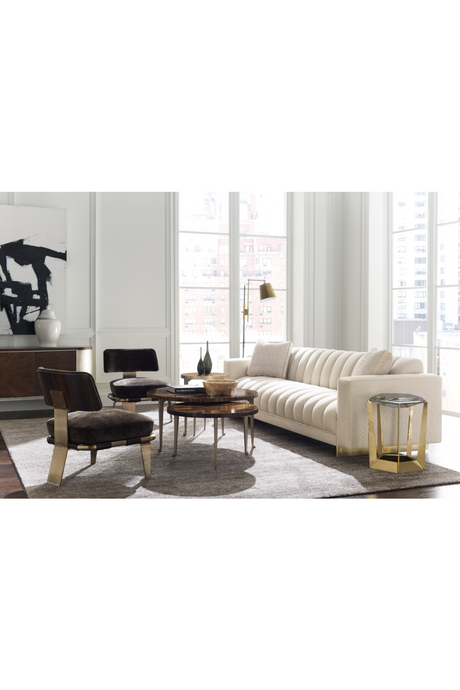 Round Wooden Coffee Table | Caracole A Whole Bunch | Oroa.com
