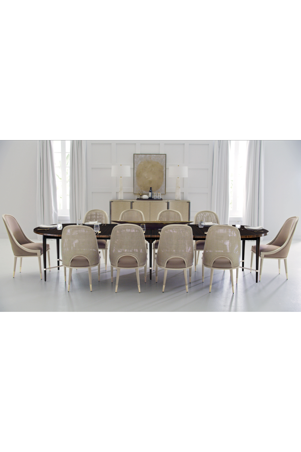 Curved Glass 4-Door Sideboard | Caracole A New Day | Oroa.com