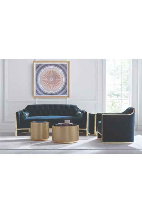 Gold Round Coffee Table | Caracole Circle In Time | Oroa.com