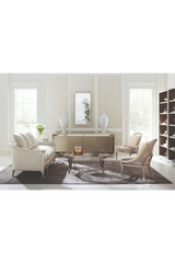 Taupe Metallic Modern Shelf | Caracole Going Up | Oroa.com