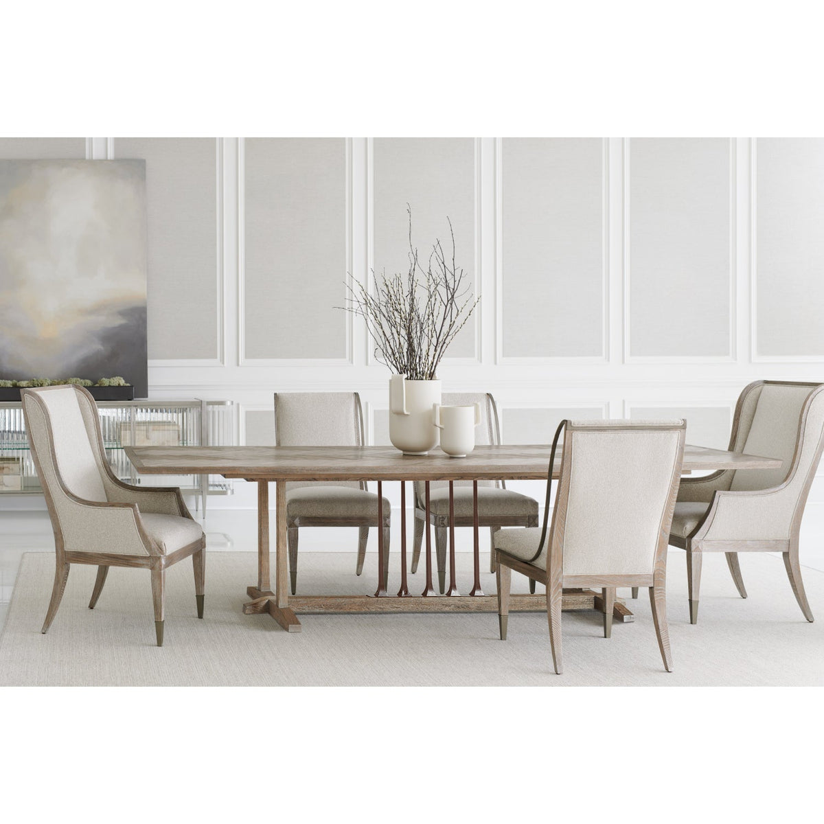 Ash Driftwood Extendable Dining Table | Caracole Family Gathering