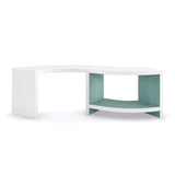White S-Shaped Cocktail Table | Caracole Over Flow
