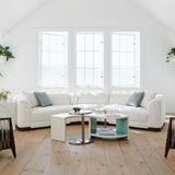 White S-Shaped Cocktail Table | Caracole Over Flow