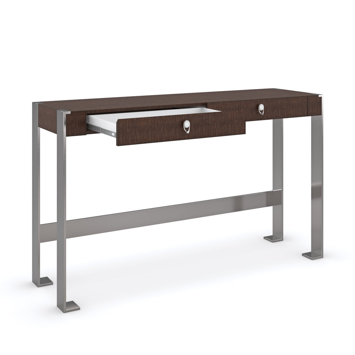 Metal Legged 2-Drawer Desk | Caracole Open for Business
