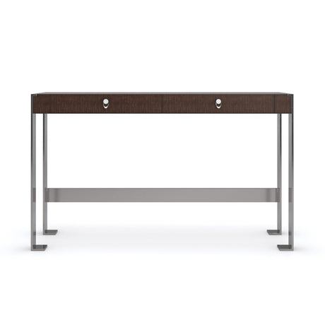 Metal Legged 2-Drawer Desk | Caracole Open for Business