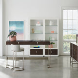 Metal Legged 2-Drawer Desk | Caracole Open for Business