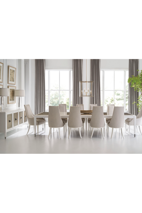 Tapered Back Beige Dining Chair | Caracole Tall Order | Oroa.com