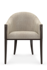 Gray Barrel-Back Dining Chair | Caracole Next Course | Oroa.com