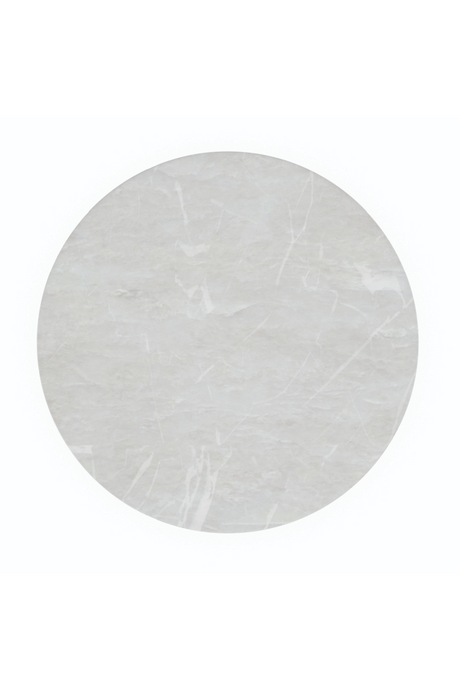 White Marble Side Table | Caracole Style Spotter | Oroa.com