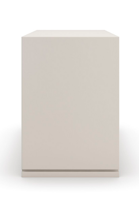 Vinyl 3-Drawer Nightstand | Caracole Silver Lining | Oroa.com