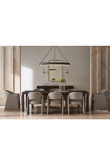 Gray Geometrical Dining Chair | Caracole Polish Off | Oroa.com