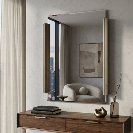 Fluted Side Beveled Mirror | Caracole Love To Look!