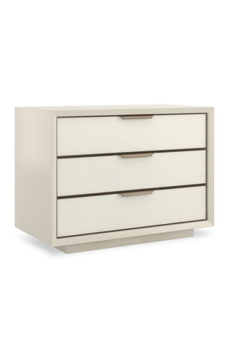 Vinyl 3-Drawer Nightstand | Caracole Triple Wrap | Oroa.com