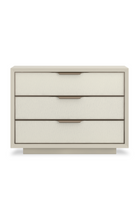 Vinyl 3-Drawer Nightstand | Caracole Triple Wrap | Oroa.com