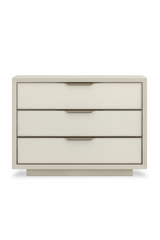 Vinyl 3-Drawer Nightstand | Caracole Triple Wrap | Oroa.com