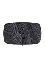 Black 3-Drawer Curved Nighstand | Caracole Cabochon | Oroa.com