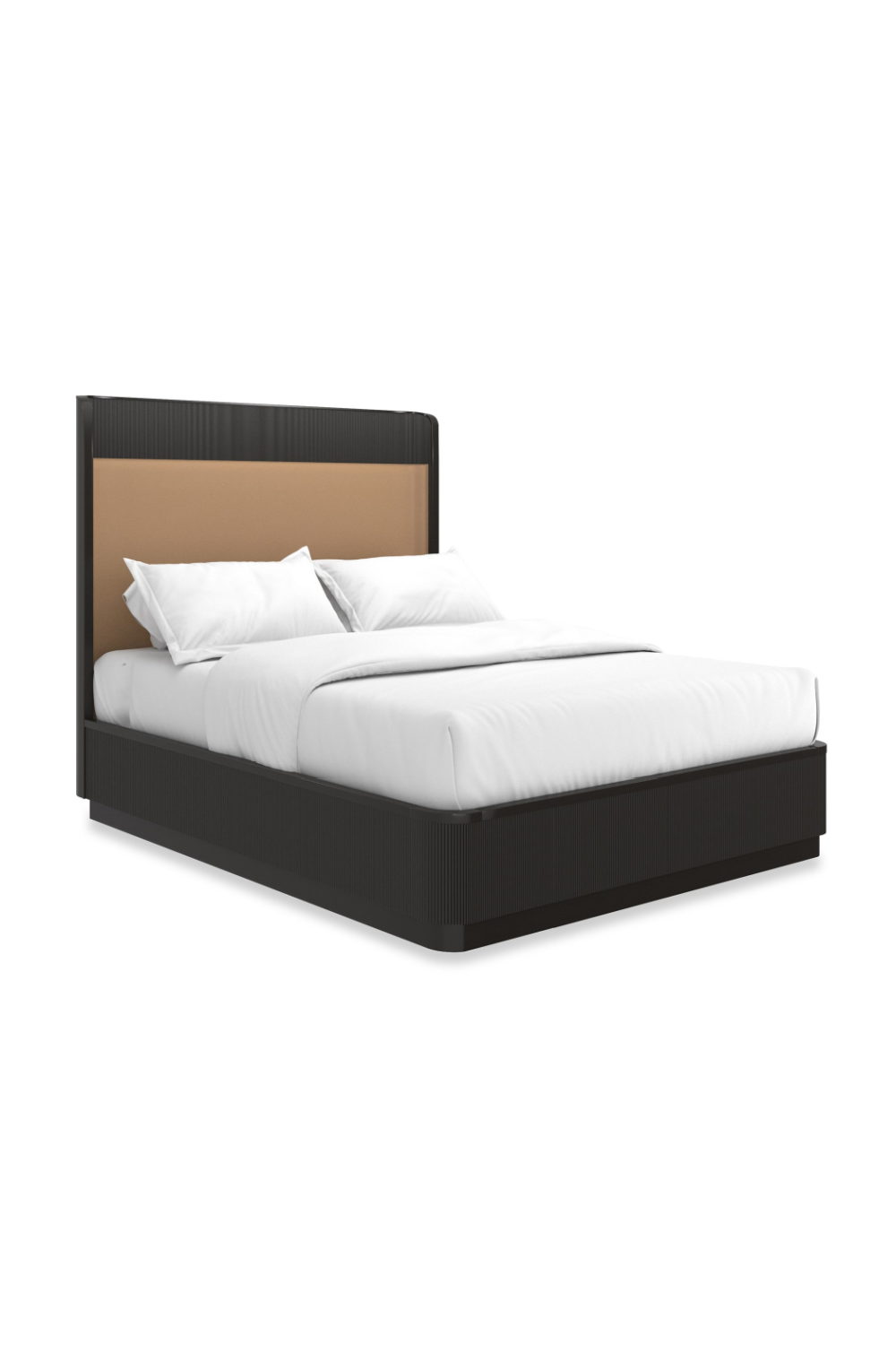 Gold Trim Reeded Queen Bed | Caracole Faill In Love | Oroa.com