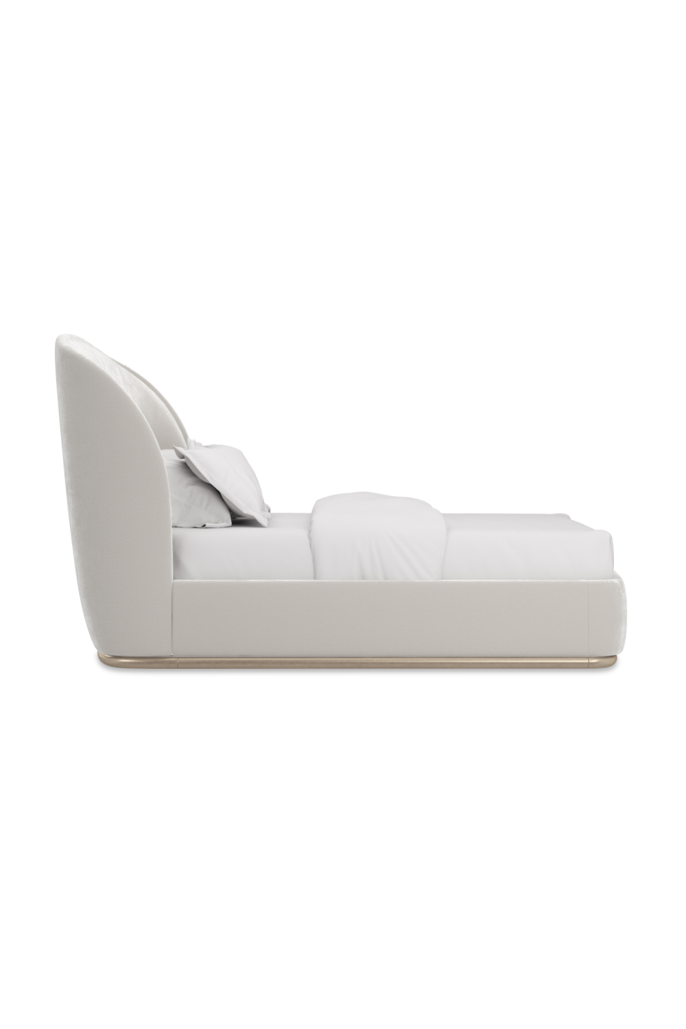 Curved Back Velvet Bed | Caracole Opal | Oroa.com
