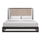Slatted Oak King Bed | Caracole Pinstripe | Oroa.com