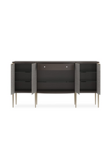 Curved Glass 4-Door Sideboard | Caracole A New Day | Oroa.com